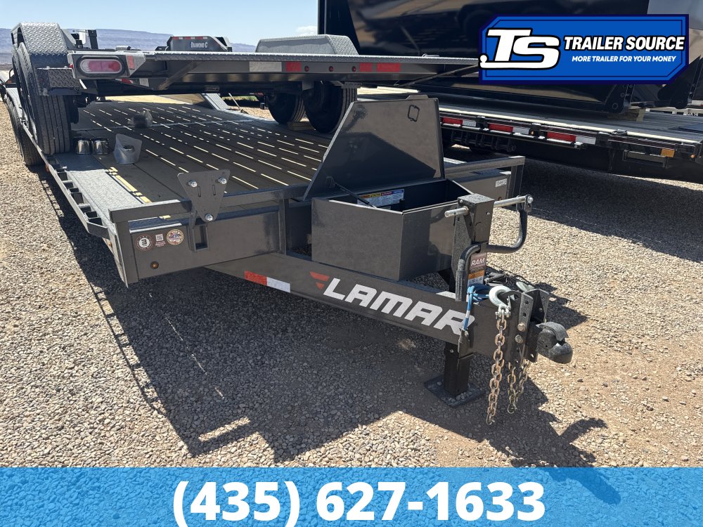 8.5x36 Lamar H8 Wide Body w/ Drive Over fenders Equipment Trailer - 21K GVWR -