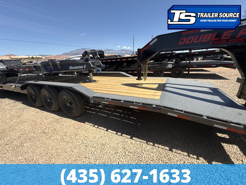 8.5x36 Lamar H8 Wide Body w/ Drive Over fenders Equipment Trailer - 21K GVWR -