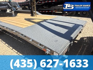 8.5x36 Lamar H8 Wide Body w/ Drive Over fenders Equipment Trailer - 21K GVWR -