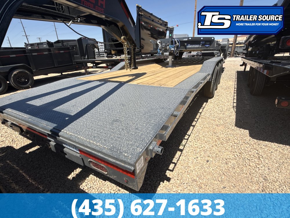 8.5x36 Lamar H8 Wide Body w/ Drive Over fenders Equipment Trailer - 21K GVWR -