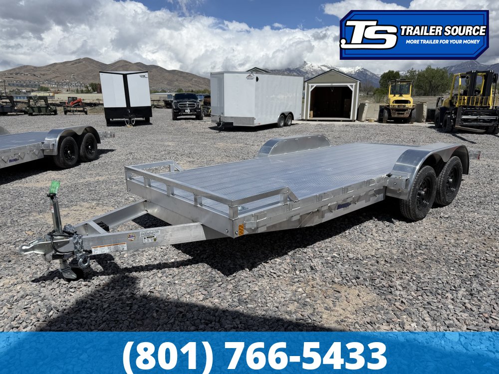 7x20 Alcom Open Car Hauler Aluminum Trailer - 7K GVWR -