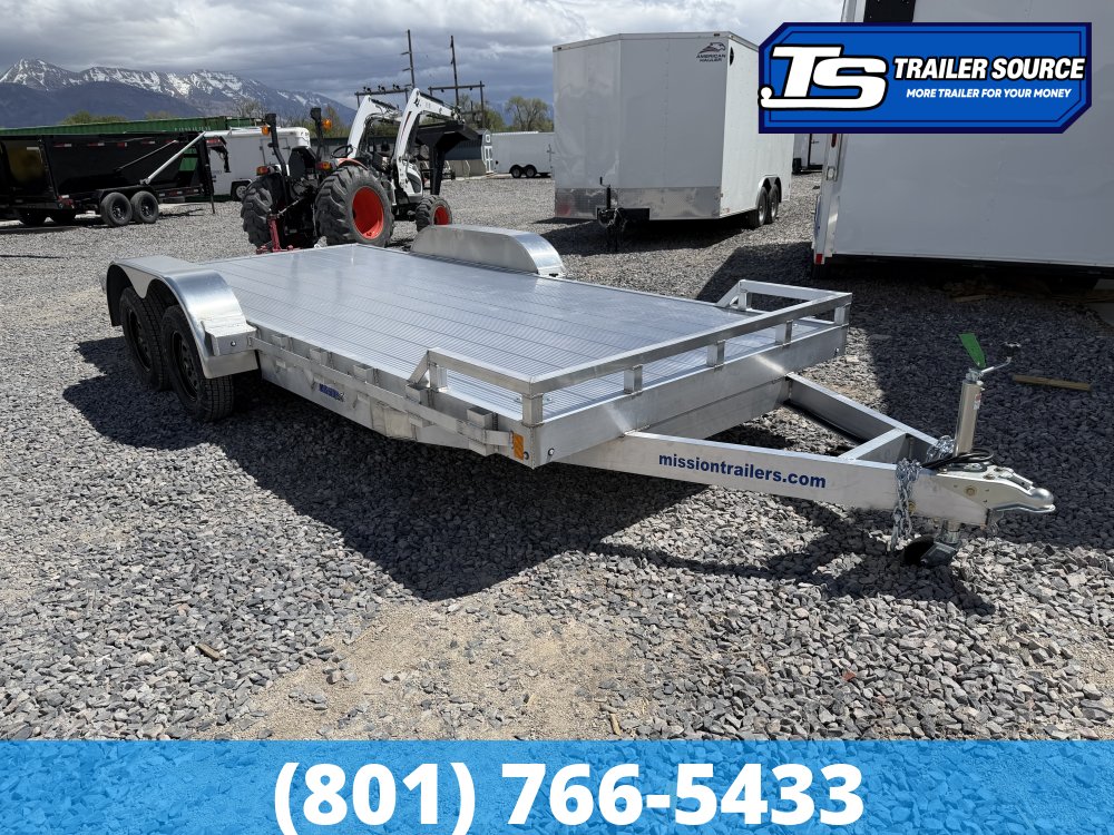7x20 Alcom Open Car Hauler Aluminum Trailer - 7K GVWR -