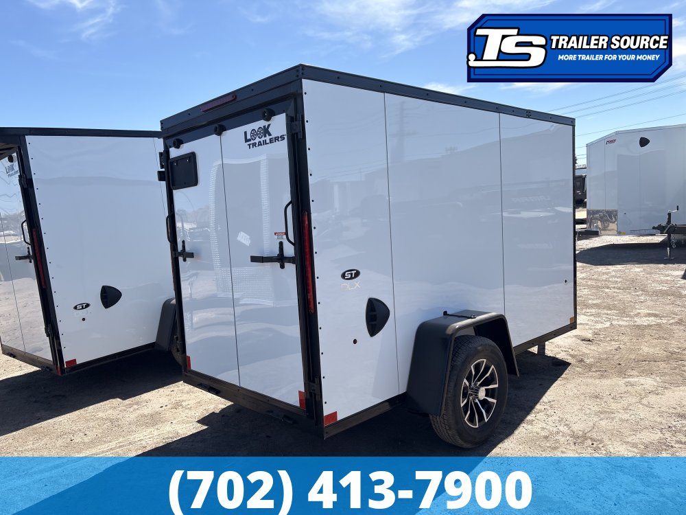 5x10 Look ST DLX Enclosed Cargo Trailer - 5'6" Interior - 3.5K GVWR - .080 PolyCor, 16" Cross Member Upgrade, Alloy Wheels, Black Out Package