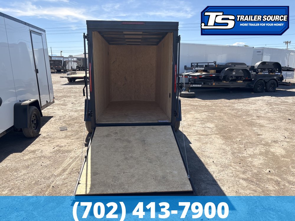 5x10 Look ST DLX Enclosed Cargo Trailer - 5'6" Interior - 3.5K GVWR - .080 PolyCor, 16" Cross Member Upgrade, Alloy Wheels, Black Out Package