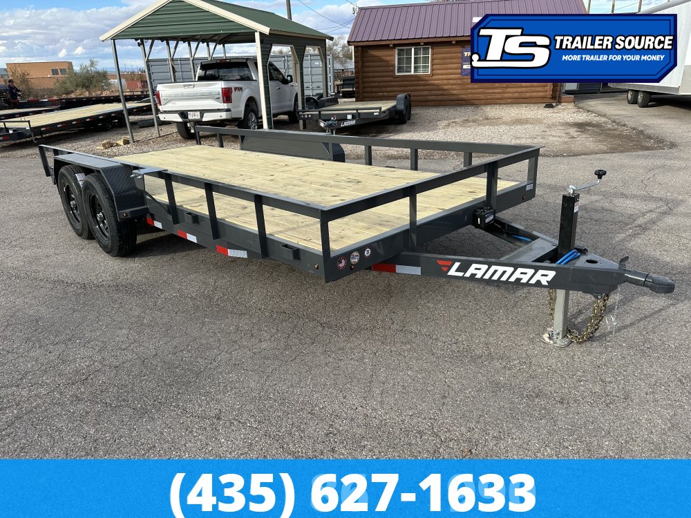 7x18 Lamar U5 Equipment Trailer - 10K GVWR -