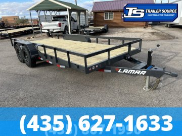 7x18 Lamar U5 Equipment Trailer - 10K GVWR -