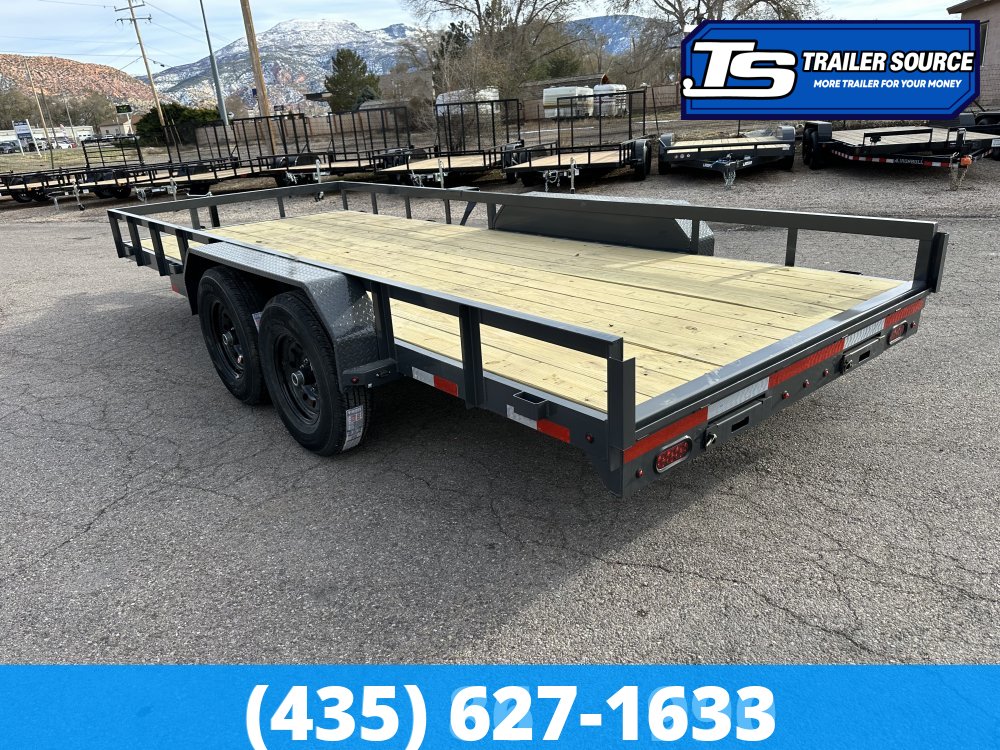 7x18 Lamar U5 Equipment Trailer - 10K GVWR -