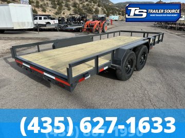 7x18 Lamar U5 Equipment Trailer - 10K GVWR -