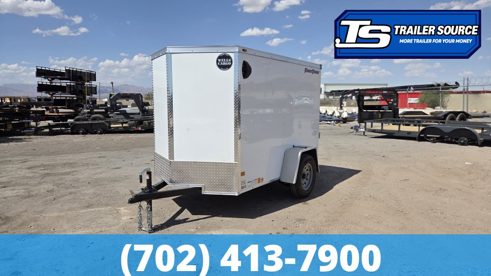 5x8 Wells Cargo FastTrac Enclosed Cargo Trailer - 5'6" Interior - 3.5K GVWR -