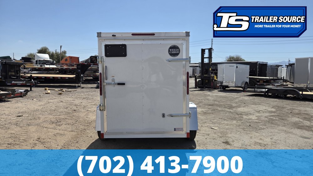 5x8 Wells Cargo FastTrac Enclosed Cargo Trailer - 5'6" Interior - 3.5K GVWR -