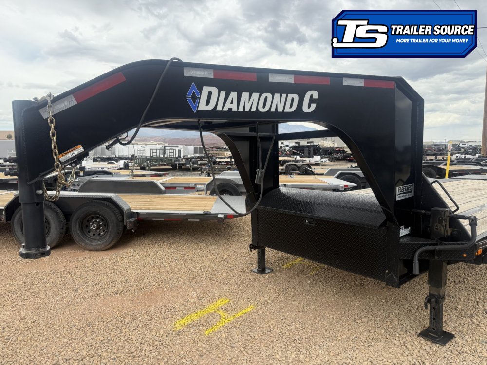 8.5x25 Diamond C FMAX 208 Equipment Trailer - 18K GVWR - Max Ramps