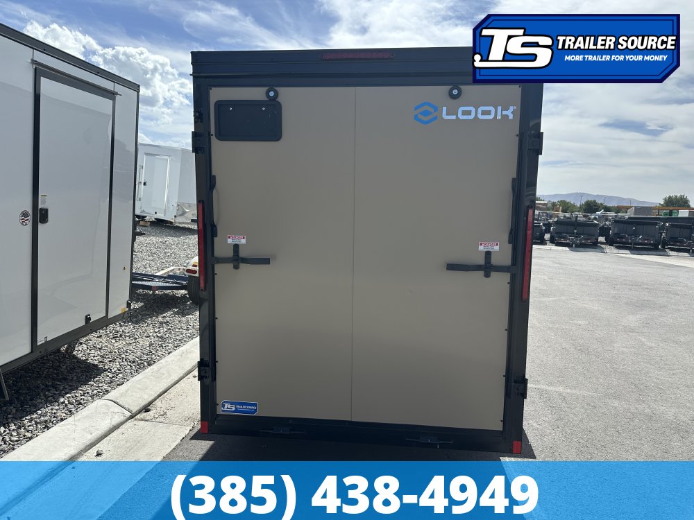 6x12 Look ST DLX Enclosed Cargo Trailer - 6'6" Interior - 3.5K GVWR - .080 PolyCor, Black Out Package