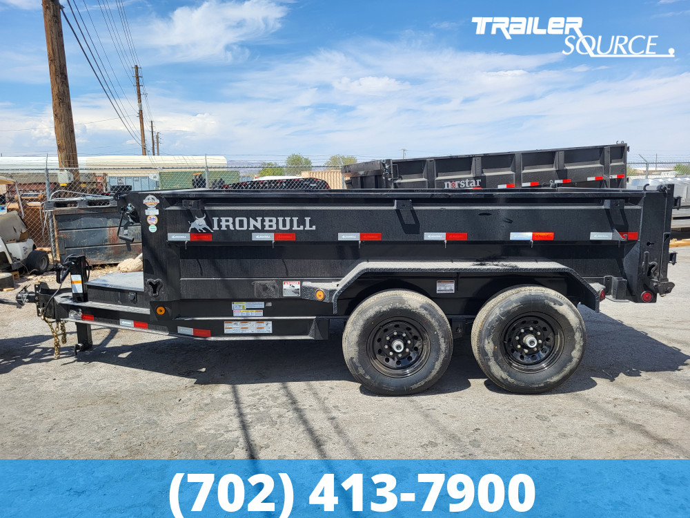 6x12 Iron Bull DTB 24" Sides 14K Dump Trailer