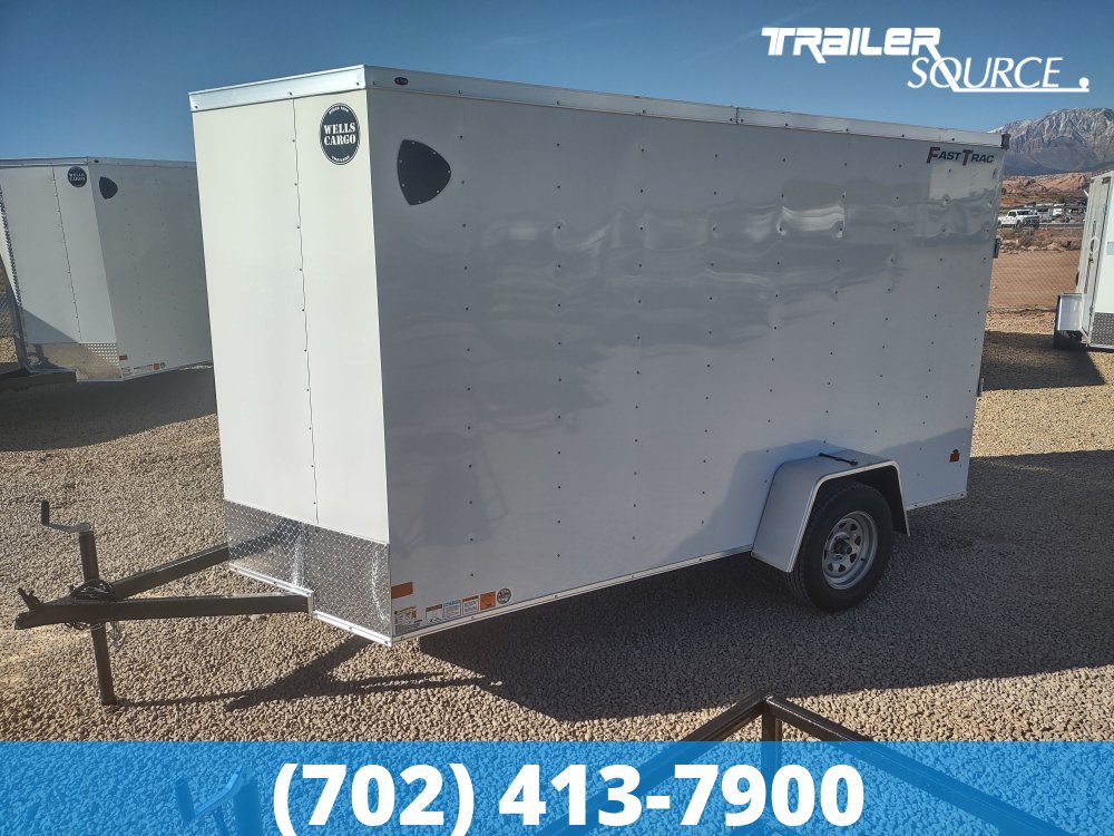 6x10 Wells Cargo FastTrac 6'6" Interior Single Axle Enclosed Cargo