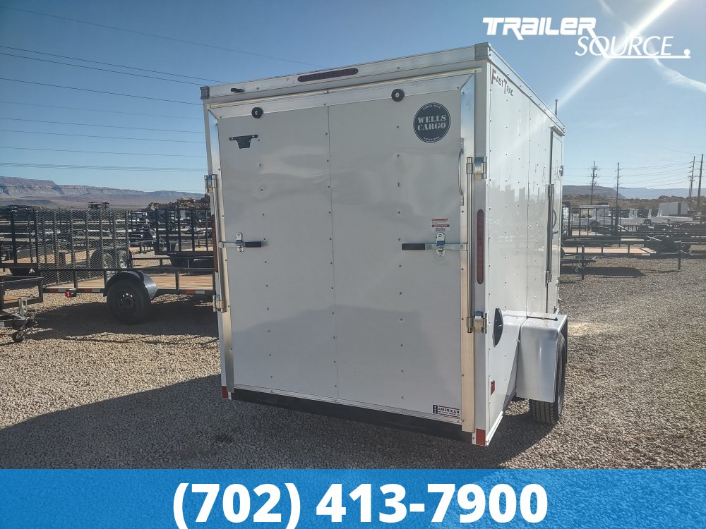 6x10 Wells Cargo FastTrac 6'6" Interior Single Axle Enclosed Cargo