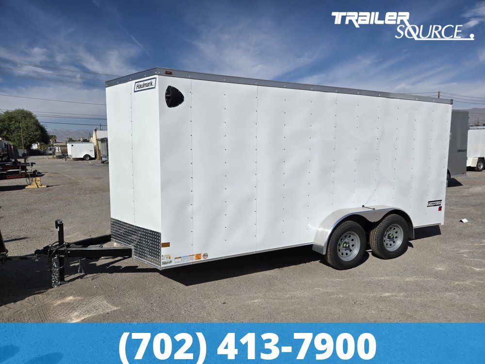 7x16 Haulmark Passport 6'6" Interior 7K Tandem Axle Enclosed Cargo Trailer