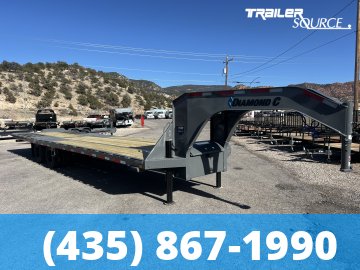 8.5x32 Diamond C FMAX HDT Gooseneck Hydraulic Dovetail 32' 25K Hydraulic Dovetail Gooseneck