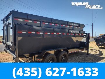 7x16 Iron Bull DBG Gooseneck Roll Off Dumpster 14K Utility