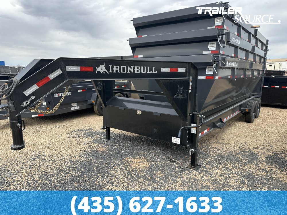 7x20 Iron Bull DBG Gooseneck Roll Off Dumpster 16K Utility