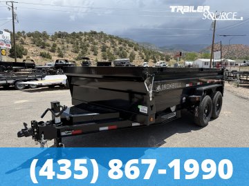 7x14 Iron Bull DTB 24" Sides 14K Dump Trailer