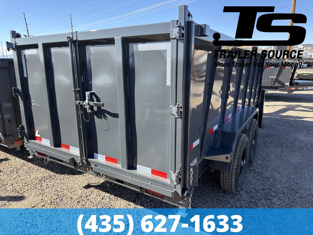 7x14 Lamar DT Dump Trailer - 48" Sides - 14K GVWR - Telescopic