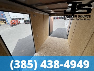 6x12 Pace American Outback Deluxe Enclosed Cargo Trailer - 6'6" Interior - 3.5K GVWR - .080 PolyCor, Alloy Wheels, Barn Doors, Black Out Package