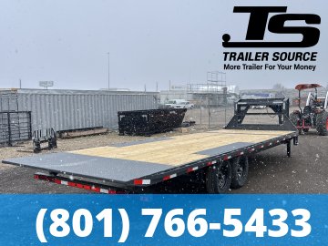 8.5x26 Lamar FA Gooseneck Deckover Tilt Trailer - 14K GVWR -