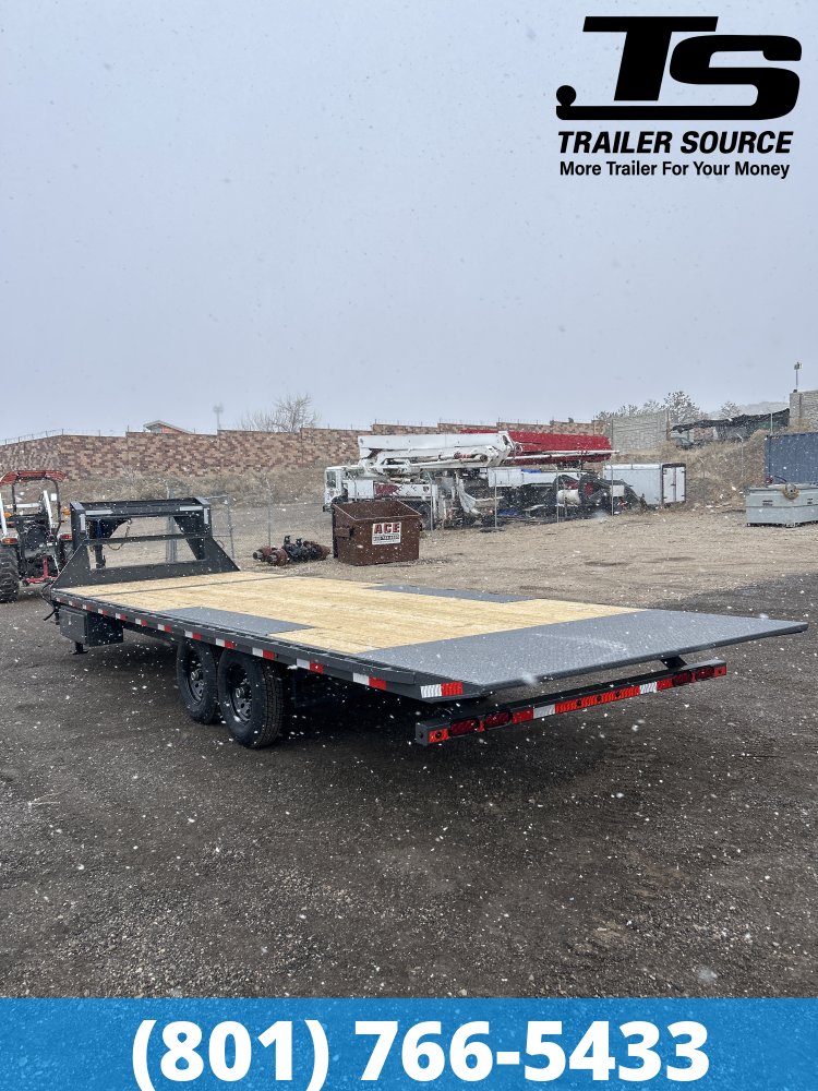 8.5x26 Lamar FA Gooseneck Deckover Tilt Trailer - 14K GVWR -
