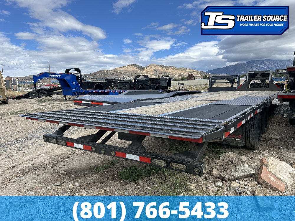8.5x34 Maxx-D YDX Gooseneck Hydraulic Dovetail Equipment Trailer - 30K GVWR - 15K Axles, HDSS (Hutch) Suspension, Hydraulic Disc Brakes, Hydraulic Jack(s), Load Lights