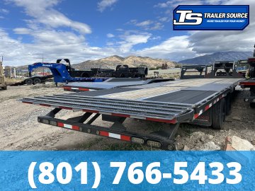 8.5x34 Maxx-D YDX Gooseneck Hydraulic Dovetail Equipment Trailer - 30K GVWR - 15K Axles, HDSS (Hutch) Suspension, Hydraulic Disc Brakes, Hydraulic Jack(s), Load Lights