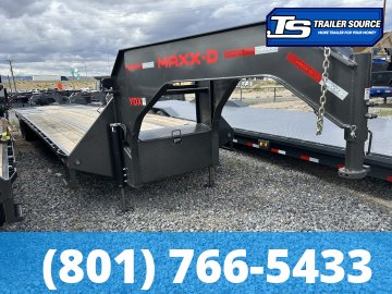 8.5x34 Maxx-D YDX Gooseneck Hydraulic Dovetail Equipment Trailer - 30K GVWR - 15K Axles, HDSS (Hutch) Suspension, Hydraulic Disc Brakes, Hydraulic Jack(s), Load Lights