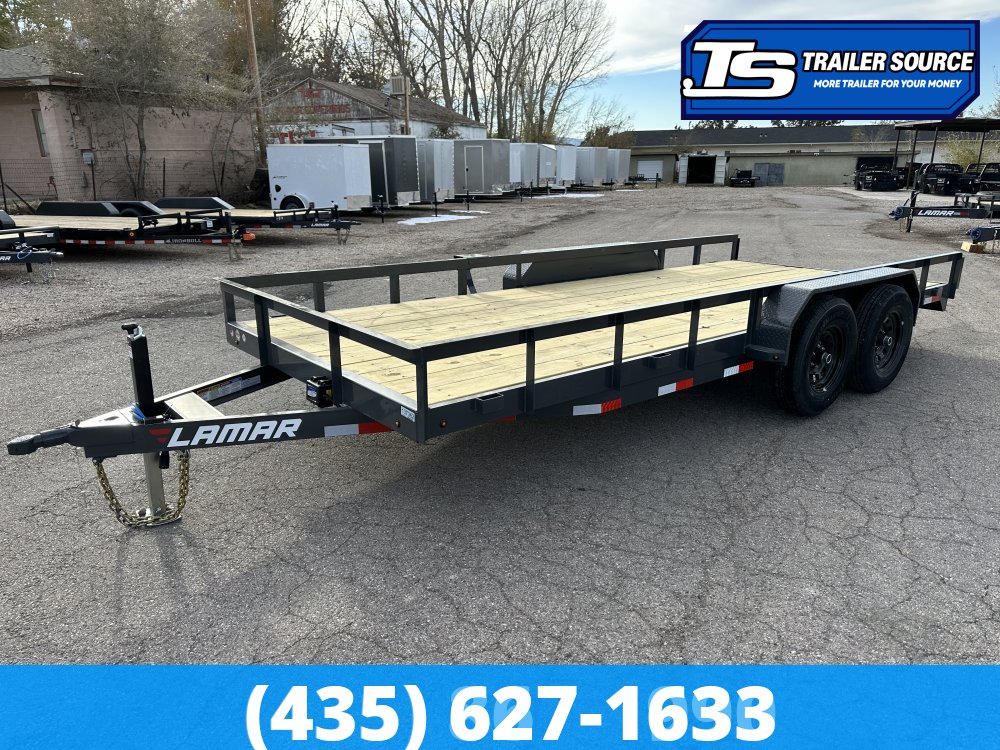 7x18 Lamar U5 Equipment Trailer - 10K GVWR -
