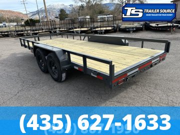 7x18 Lamar U5 Equipment Trailer - 10K GVWR -