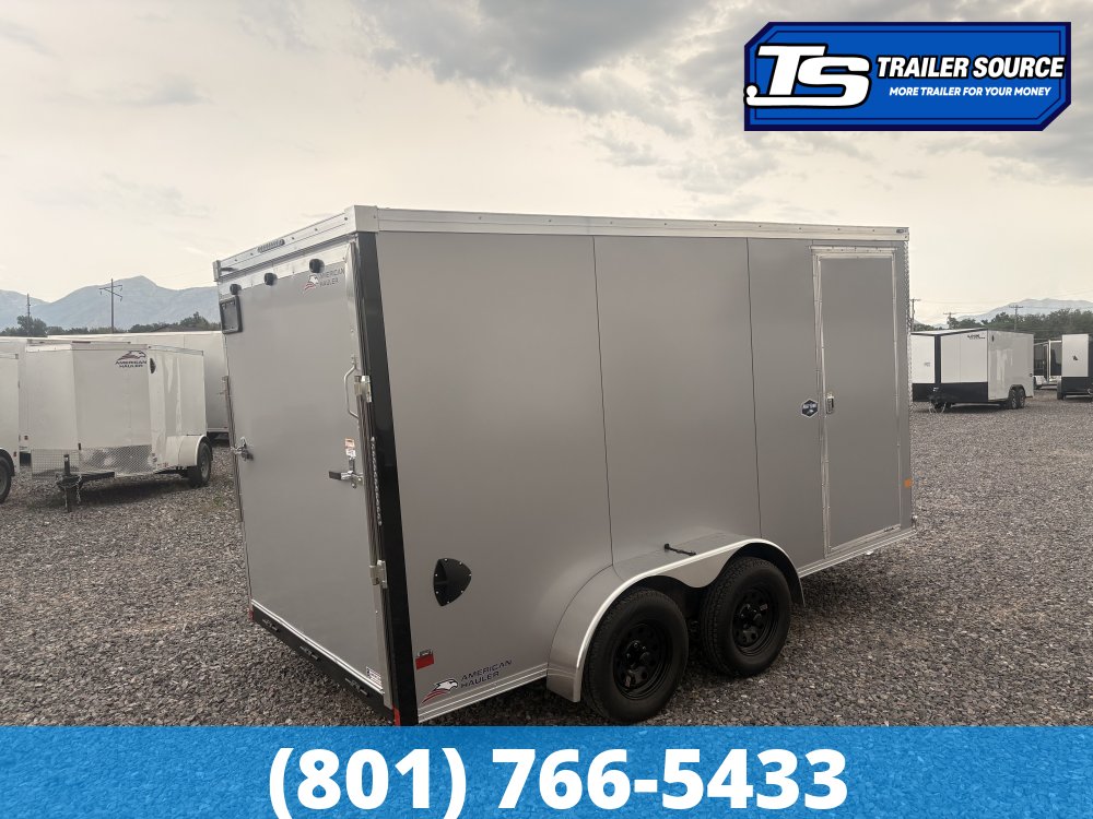 7x14 American Hauler Night Hawk Enclosed Cargo Trailer - 7'0" Interior - 7K GVWR - .080 PolyCor, Translucent Roof