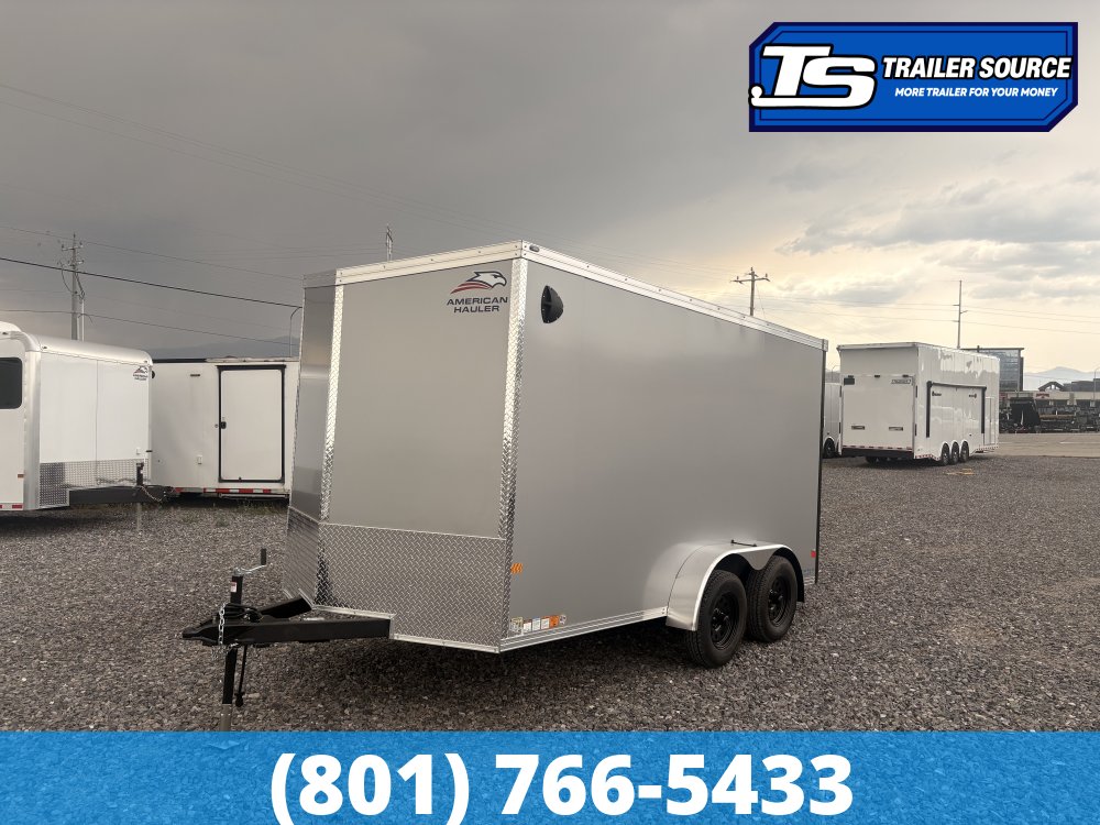 7x14 American Hauler Night Hawk Enclosed Cargo Trailer - 7'0" Interior - 7K GVWR - .080 PolyCor, Translucent Roof