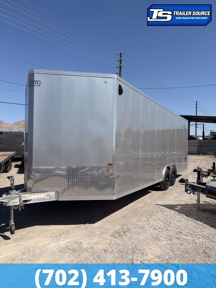 8.5x24 Alcom Aluminum EZ Hauler XLT Auto Trailer - 7'0" Interior - 10K GVWR -