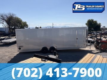 8.5x24 Alcom Aluminum EZ Hauler XLT Auto Trailer - 7'0" Interior - 10K GVWR -
