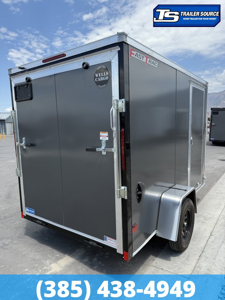 6x10 Wells Cargo FastTrac Enclosed Cargo Trailer - 6'6" Interior - 3.5K GVWR - .080 PolyCor
