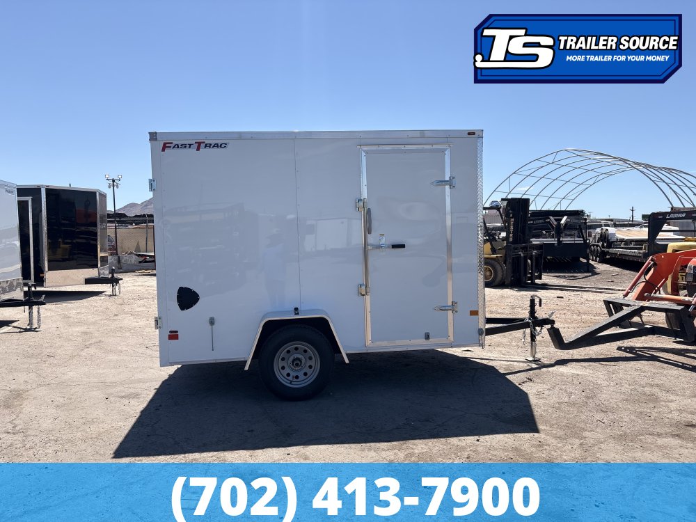6x10 Wells Cargo FastTrac Enclosed Cargo Trailer - 6'6" Interior - 3.5K GVWR - Barn Doors