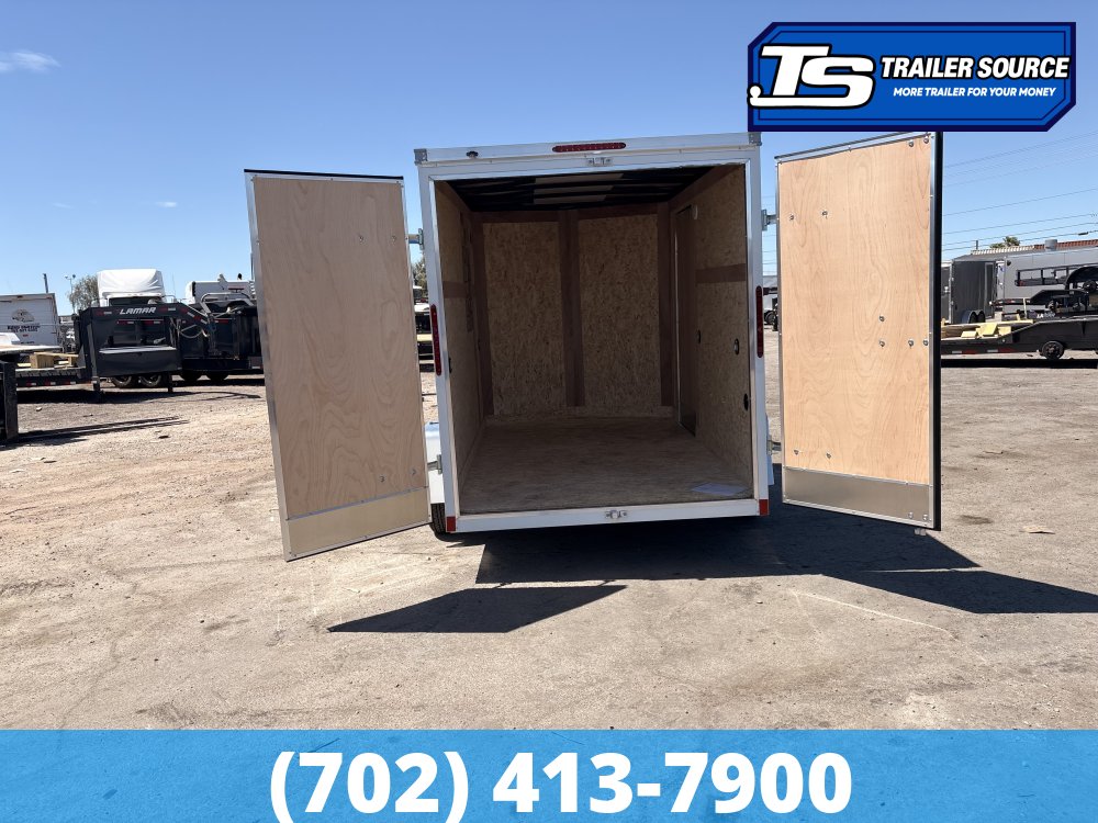 6x10 Wells Cargo FastTrac Enclosed Cargo Trailer - 6'6" Interior - 3.5K GVWR - Barn Doors