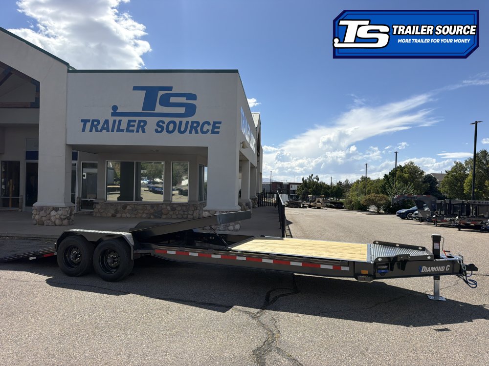 7x26 Diamond C HDT 210 Tilt Trailer - 23K GVWR - 18 Ply Tires, ABS Brakes, Pro Tilt, Torsion Axles
