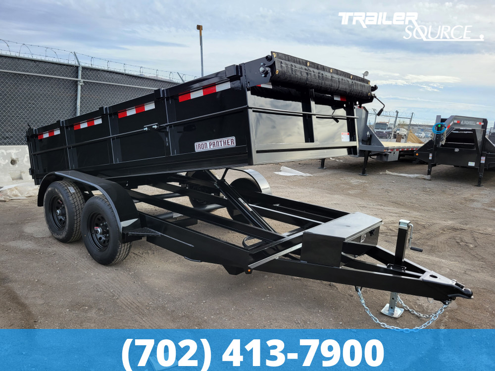6x10 Iron Panther 24" Sides 7K Dump Trailer