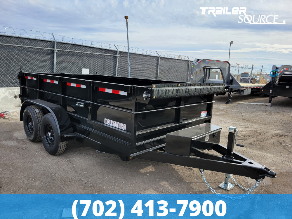 6x10 Iron Panther 24" Sides 7K Dump Trailer