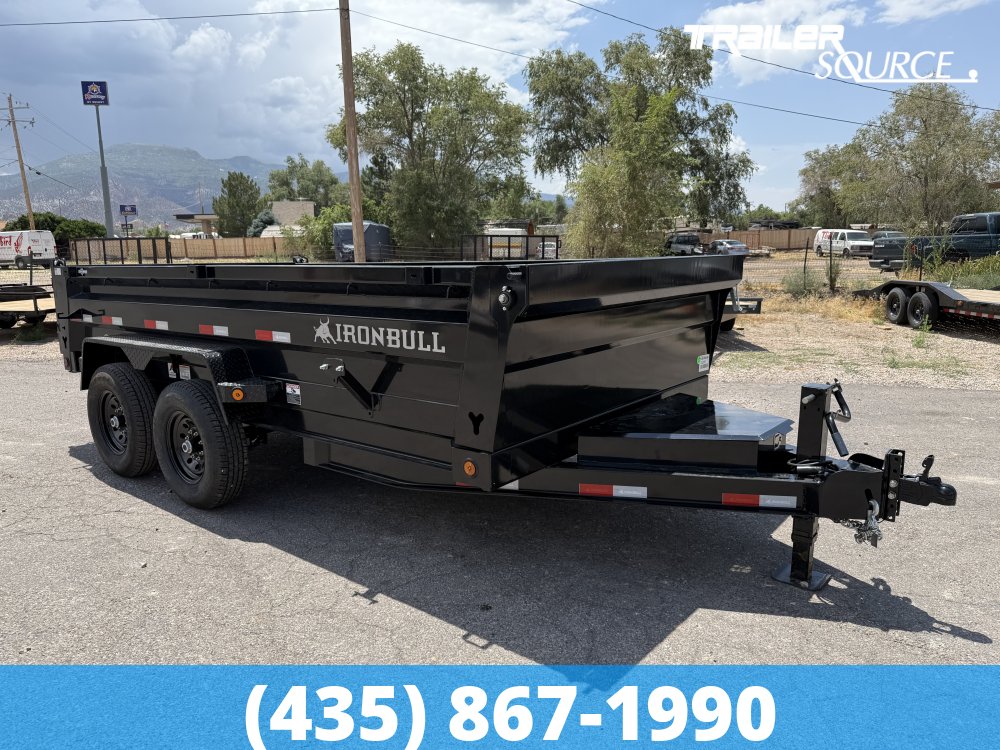7x14 Iron Bull DTB 24" Sides 14K Dump Trailer