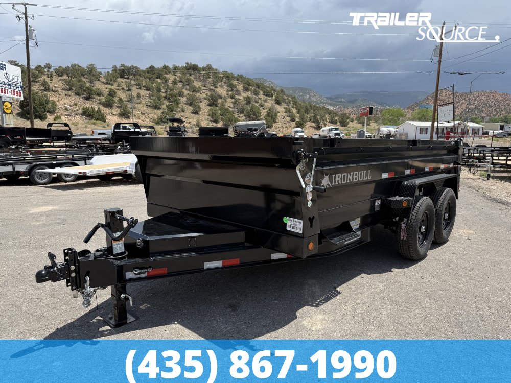 7x14 Iron Bull DTB 24" Sides 14K Dump Trailer