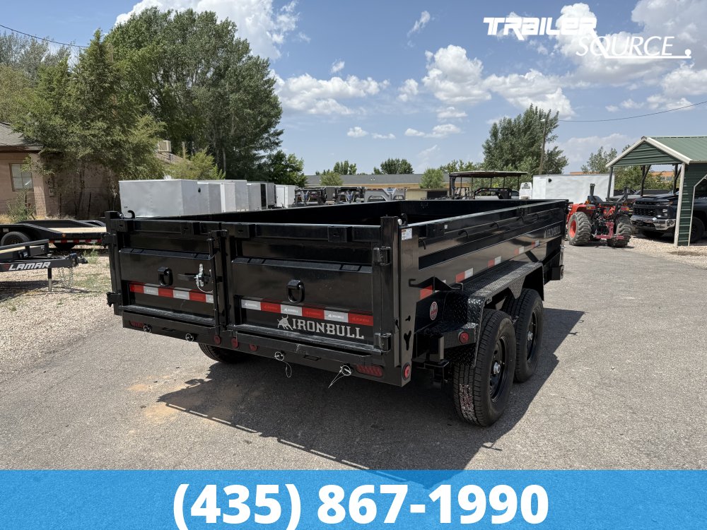 7x14 Iron Bull DTB 24" Sides 14K Dump Trailer