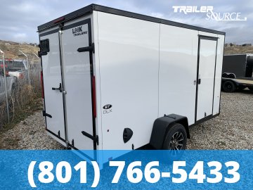 6x12 Look ST DLX Enclosed Cargo Trailer - 6'0" Interior - 3.5K GVWR .080 PolyCor, Alloy Wheels, Barn Doors, Black Out Package