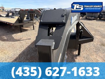 8.5x35 Diamond C FMAX-HDT 212 Pacesetter Pkg Pacesetter Pkg Gooseneck Hydraulic Dovetail Equipment Trailer - 25.9K GVWR - Aluminum Outer Wheels