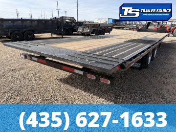 8.5x35 Diamond C FMAX-HDT 212 Pacesetter Pkg Pacesetter Pkg Gooseneck Hydraulic Dovetail Equipment Trailer - 25.9K GVWR - Aluminum Outer Wheels