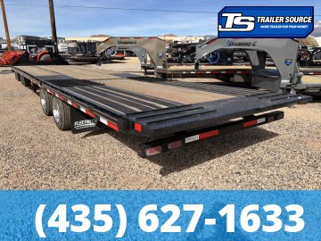 8.5x35 Diamond C FMAX-HDT 212 Pacesetter Pkg Pacesetter Pkg Gooseneck Hydraulic Dovetail Equipment Trailer - 25.9K GVWR - Aluminum Outer Wheels